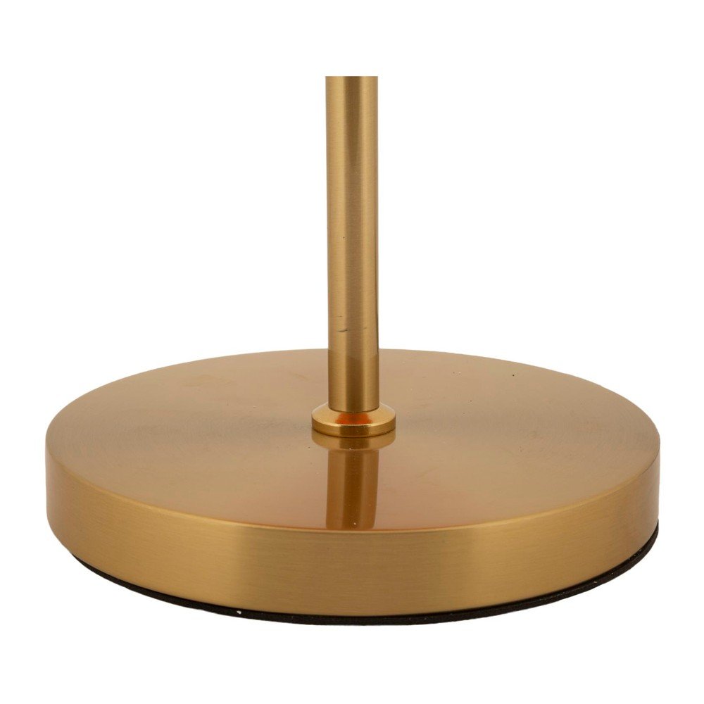 Pomarańczowa/w kolorze złota metalowa lampa stołowa ze szklanym kloszem (wysokość 53 cm) Oldy – Mauro Ferretti (zdjęcie 5)