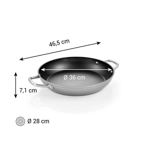 Patelnia aluminiowa z powłoką nieprzywierającą ø 36 cm GrandChef+ – Tescoma-image-1