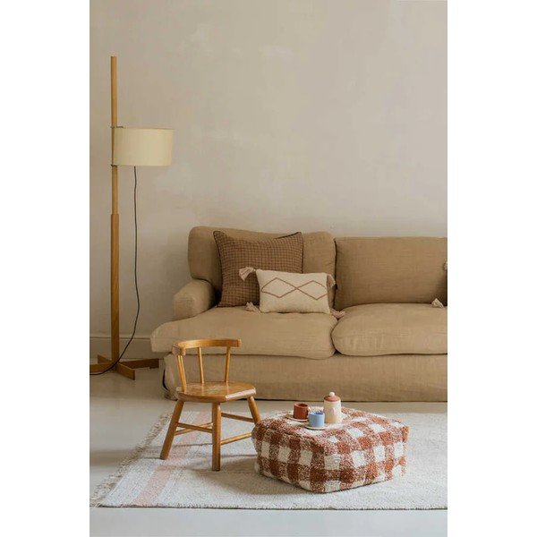 Różowo-kremowy bawełniany dywan tkany ręcznie odpowiedni do prania 140x200 cm Gastro Rose – Lorena Canals-image-1