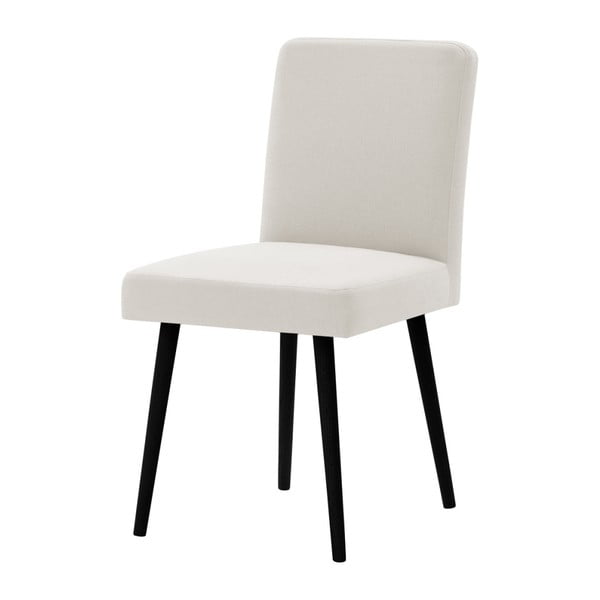 Kremowe krzesło z czarnymi nogami Ted Lapidus Maison Fragrance