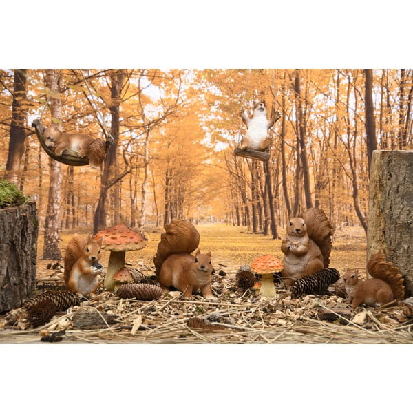 Figurka ogrodowa z żywicy polimerowej Squirrel – Esschert Design-image-1