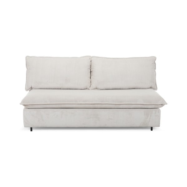Beżowa sztruksowa rozkładana sofa 184 cm Isadora – Bobochic Paris