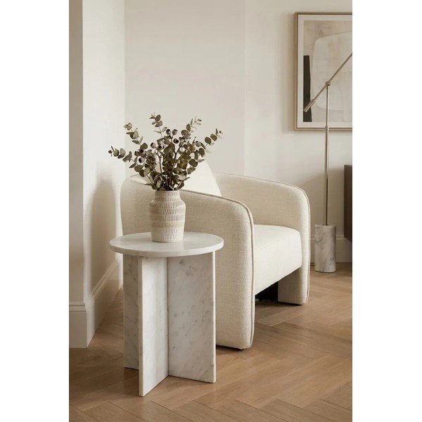 Marmurowy okrągły stolik ø 40 cm Savio – Premier Housewares-image-4