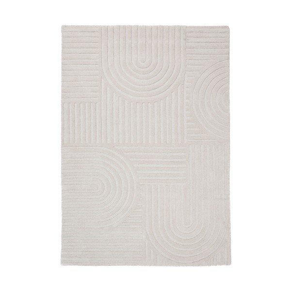 Wełniany dywan tkany ręcznie w kolorze kości słoniowej 200x290 cm Zen Garden – Flair Rugs
