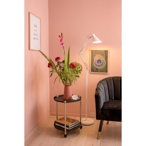 Biała żelazna lampa stojąca Leitmotiv Fit-image-1