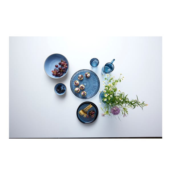 Niebieski szklany półmisek ø 30 cm Kusintha – Bitz-image-3