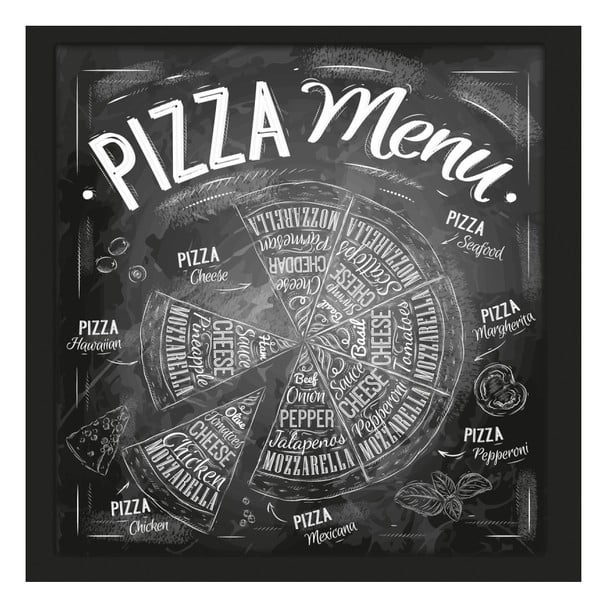 Obraz Eurographics Pizza Menu