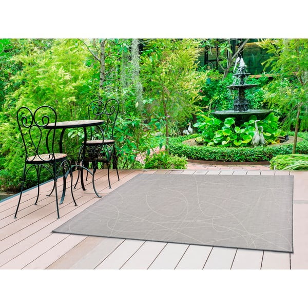 Szary dywan zewnętrzny Universal Hibis Line, 160x230 cm-image-1