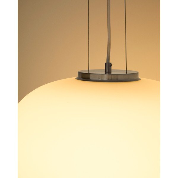Biała lampa wisząca ze szklanym kloszem ø 40 cm Ardali – Kave Home-image-2