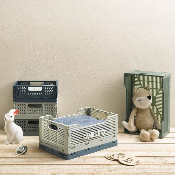 Niebieski plastikowy pojemnik 21x14.5x8 cm – Homéa-image-1