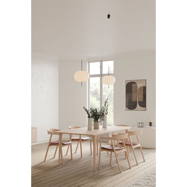 Brązowe krzesło z litego drewna dębowego Muna – Gazzda-image-3