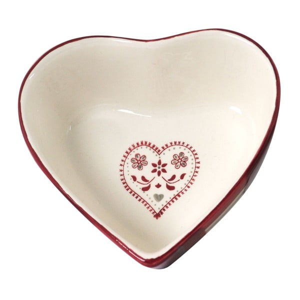 Ceramiczna misa Antic Line Heart Shape