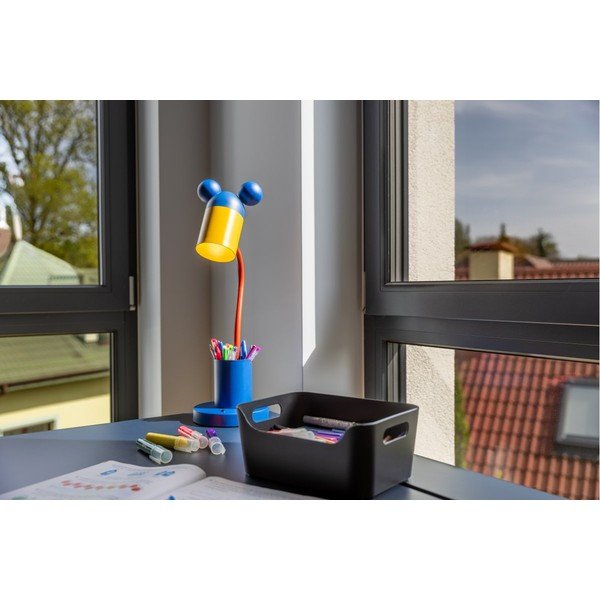 Niebieska lampa stołowa z metalowym kloszem (wysokość 50 cm) Mouse – GTV-image-1