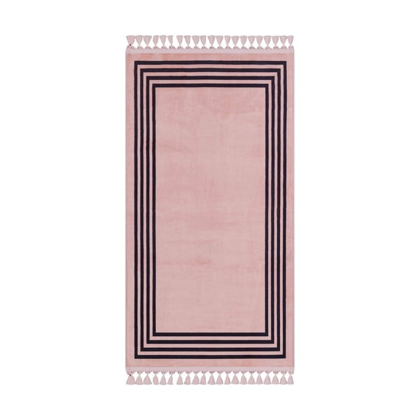 Różowy dywan odpowiedni do prania 200x100 cm − Vitaus