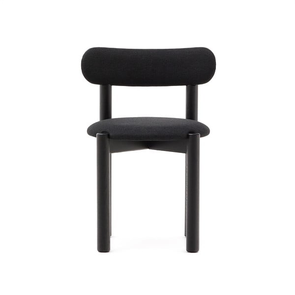 Czarne krzesła z litego drewna dębowego zestaw 2 szt. Nebai – Kave Home-image-3