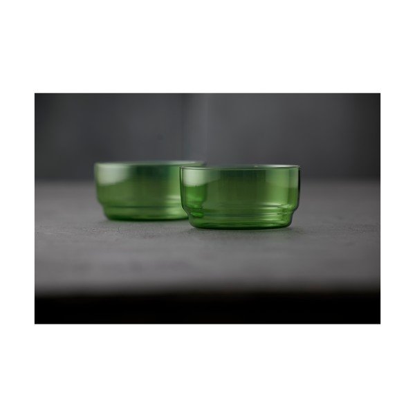 Zielone szklane miski zestaw 2 szt. 500 ml Torino – Lyngby Glas-image-2