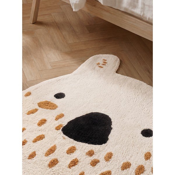 Kremowy bawełniany dywan dziecięcy odpowiedni do prania/tkany ręcznie 120x137 cm Snuggle Nienchen – Hanse Home-image-2