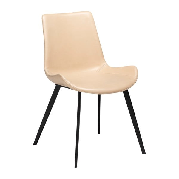 Kremowe krzesło ze skóry ekologicznej DAN–FORM Denmark Hype