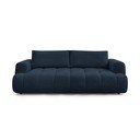 Ciemnoniebieska rozkładana/ze schowkiem sofa 251 cm Fuji – Bobochic Paris