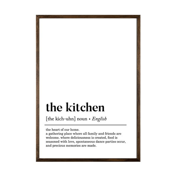 Plakat w ramie 50x70 cm Kitchen – Wallity