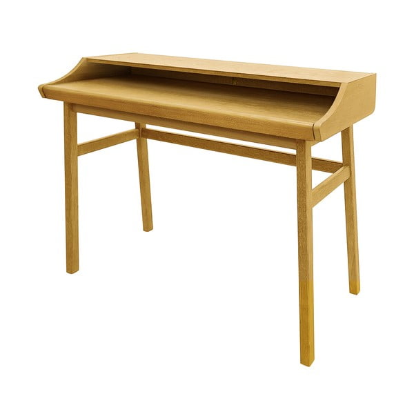 Biurko w dekorze dębu z sekretarzykiem 44x115 cm Carteret – Woodman-image-2