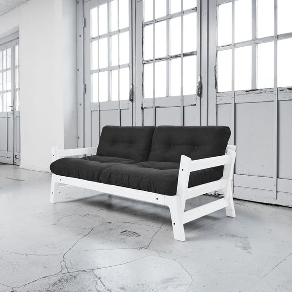 Sofa rozkładana Karup Step White/Dark