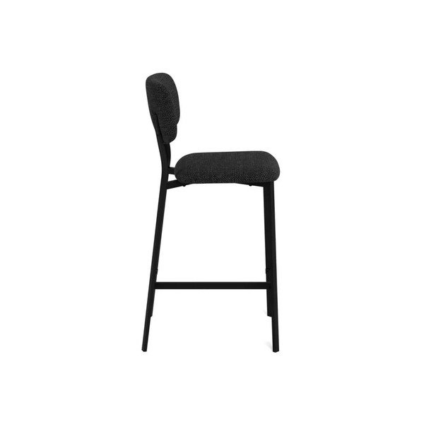 Ciemnoszare tapicerowane hokery zestaw 2 szt. (wysokość siedziska 68,5 cm) Alison – Actona-image-4