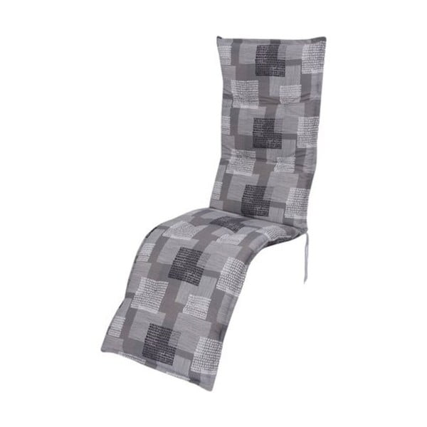 Szara ogrodowa poduszka do siedzenia na leżak 52x170 cm Stoke – Sun Garden-image-1