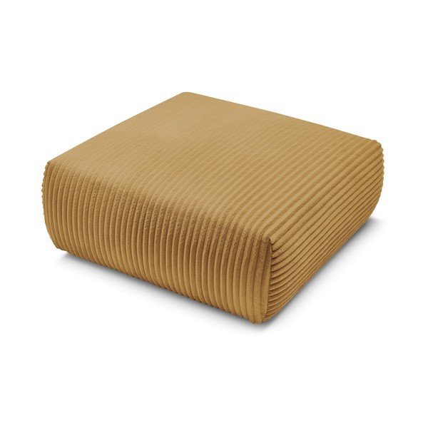 Musztardowy sztruksowy podnóżek Lucien – Bobochic Paris-image-4