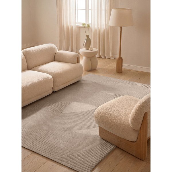 Beżowy wełniany dywan 160x230 cm Kensington Victoria – Ted Baker-image-1