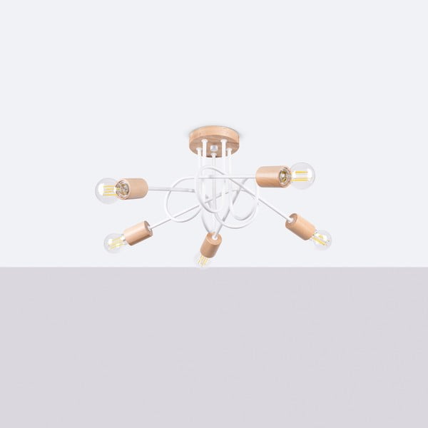 Lampa sufitowa w naturalnym kolorze 15x61 cm Tumber – Sollux-image-2