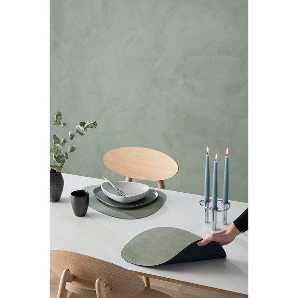 Mata stołowa ze skóry ekologicznej 37x44 cm Curve L Double Nupo – LIND DNA-image-1