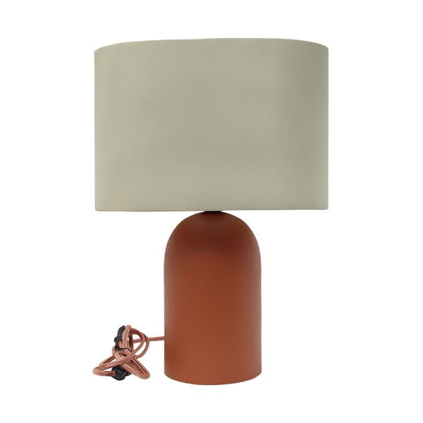 Brązowo-beżowa lampa stołowa (wysokość 41,5 cm) – Antic Line