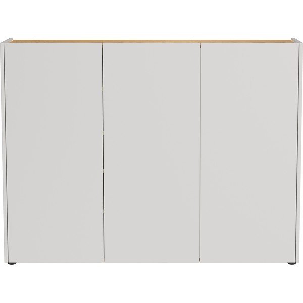 Kremowa szafka w dekorze dębu 138x105x25 cm Libbiano – Germania-image-4