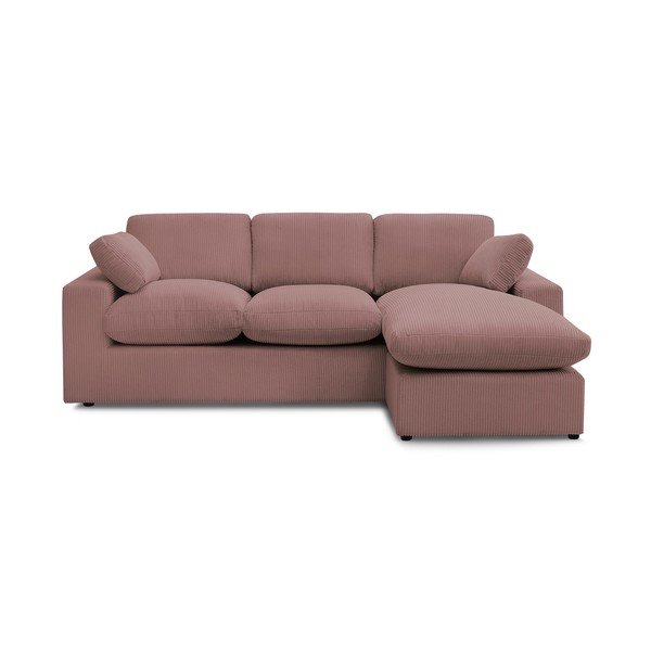 Różowy sztruksowy narożnik Belair – Bobochic Paris