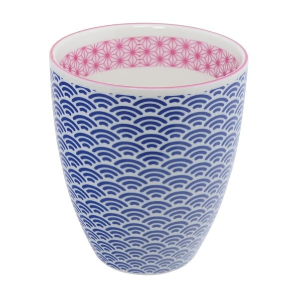 Niebiesko-różowy porcelanowy kubek do herbaty Tokyo Design Studio Wave
