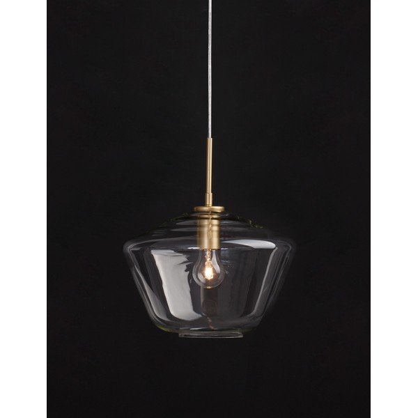 Szklana lampa wisząca w kolorze złota ze szklanym kloszem ø 30 cm Prisma – Nova Luce-image-1