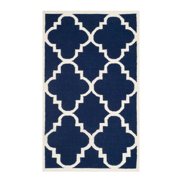 Niebieski dywan wełniany Safavieh Alameda, 152x91 cm