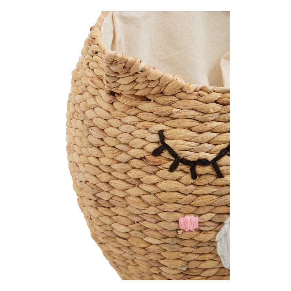 Dziecięcy kosz na zabawki z hiacyntu wodnego w naturalnym kolorze ø 49x40 cm Lidi Cat Face – Premier Housewares (zdjęcie 5)