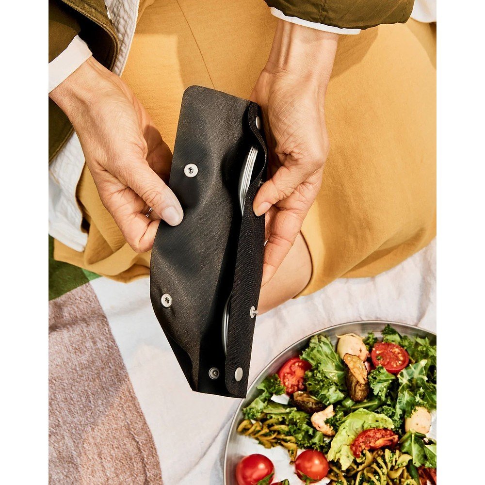 Widelce ze stali nierdzewnej w kolorze srebra zestaw 4 szt. Spork – Black + Blum (zdjęcie 5)