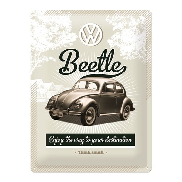 Blaszana tablica Beetle, 30x40 cm