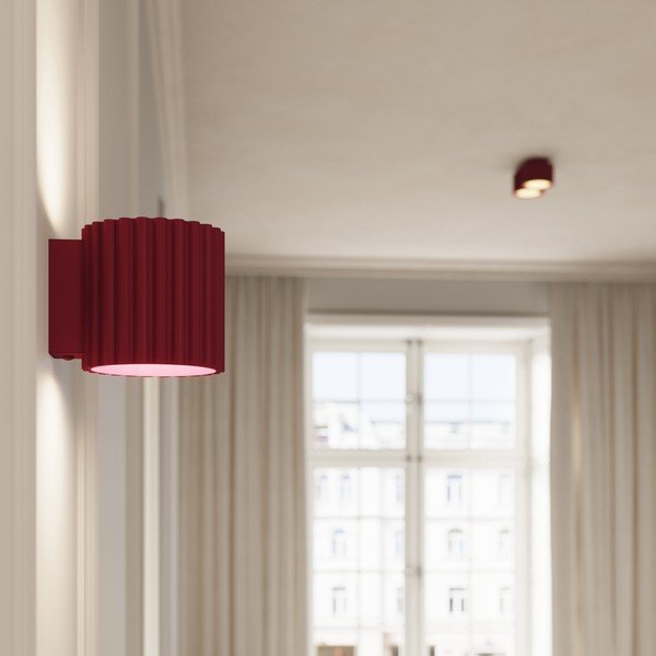 Bordowa metalowa lampa punktowa ø 10 cm Zora – Sollux-image-3