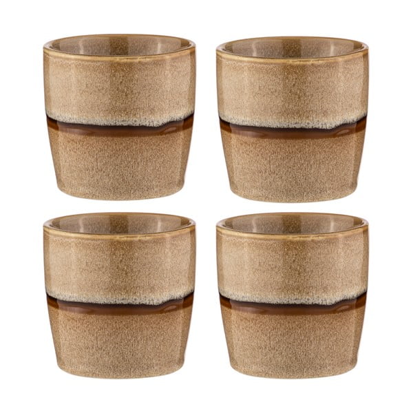 Jasnobrązowe porcelanowe kubki na espresso zestaw 4 szt. 350 ml Haven – Ladelle