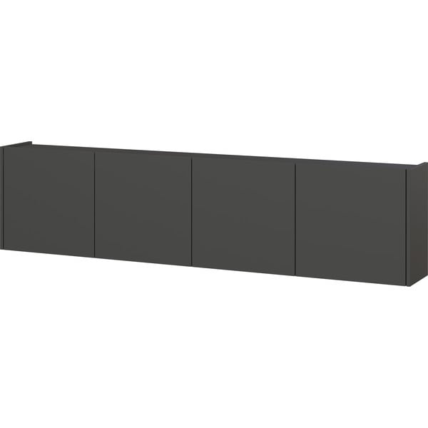 Antracytowa szafka pod TV 183x45 cm Piana – Germania-image-3
