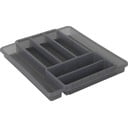 Szary plastikowy organizer na sztućce do szuflady 39,7 x 34 cm Domino – Rotho