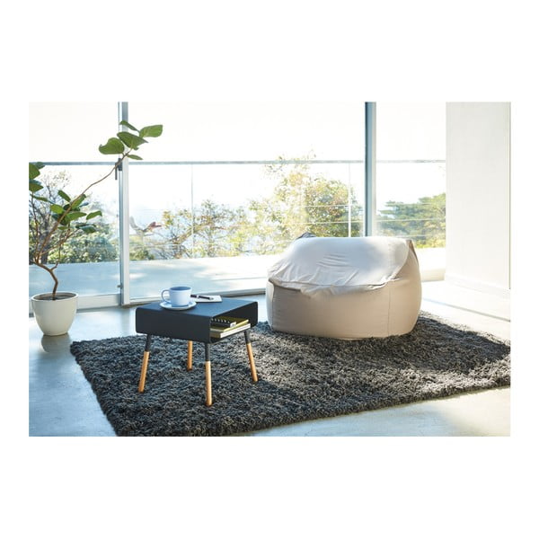 Czarny stolik YAMAZAKI Plain, wys. 35 cm-image-2