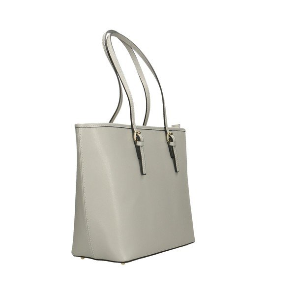 Chicca Borse Ruhalo Grey Leather Handbag-image-4