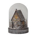 Brązowa dekoracja świetlna ze świątecznym motywem ø 12,5 cm Kupol – Star Trading