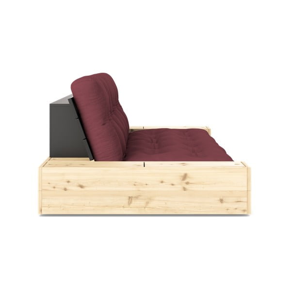 Bordowa rozkładana sofa 244 cm Base – Karup Design-image-3
