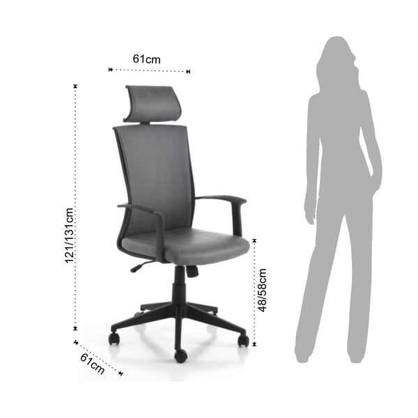 Krzesło biurowe Ontario – Tomasucci-image-4